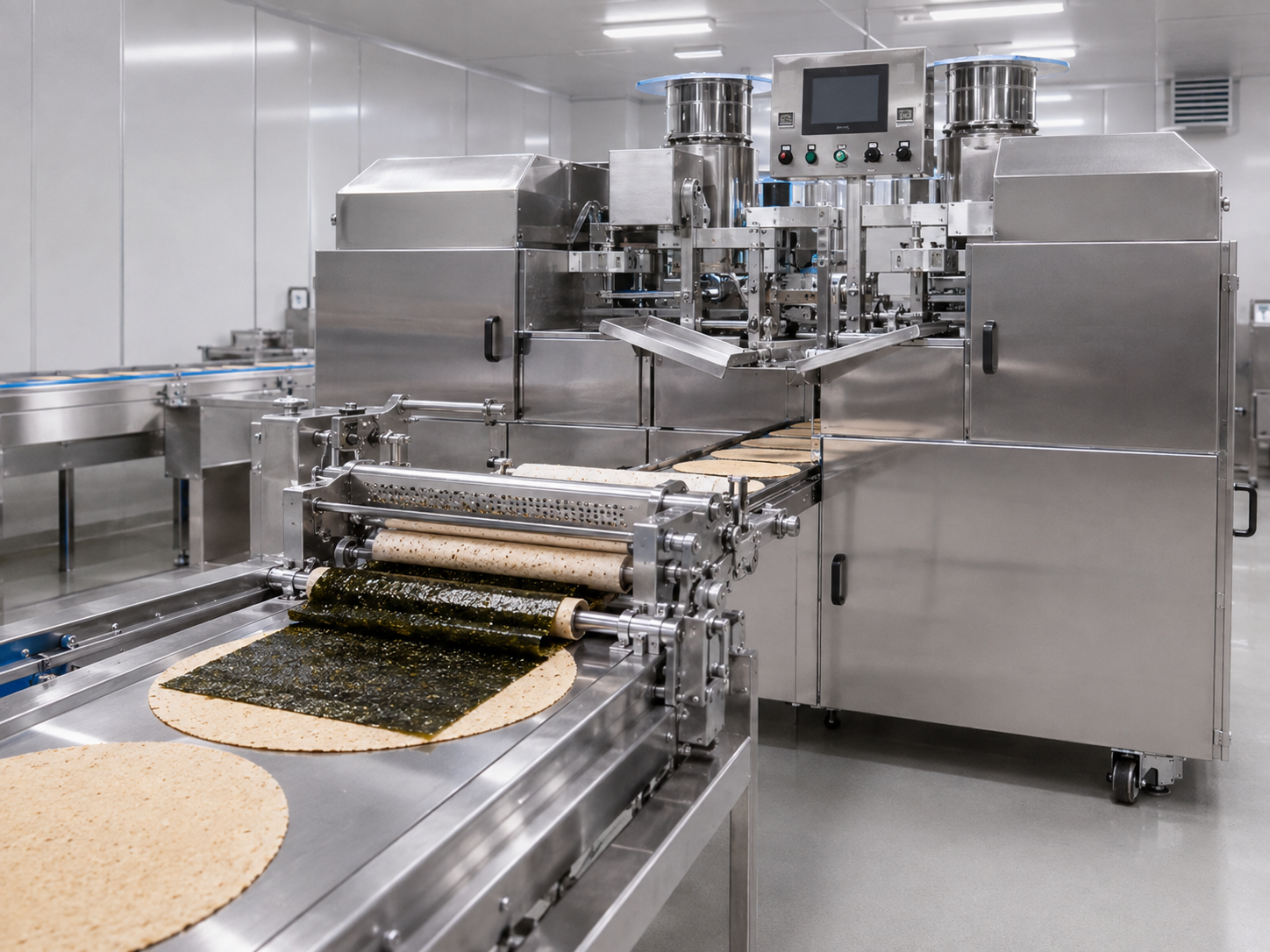 Nori Lamination Station, 6-station rotary cycle