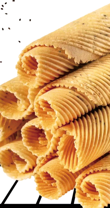 Rotary Egg Roll Machine Finished Product Fluted Rolls