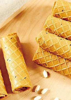 Rotary Egg Roll Machine Finished Product - Waffle Rolls