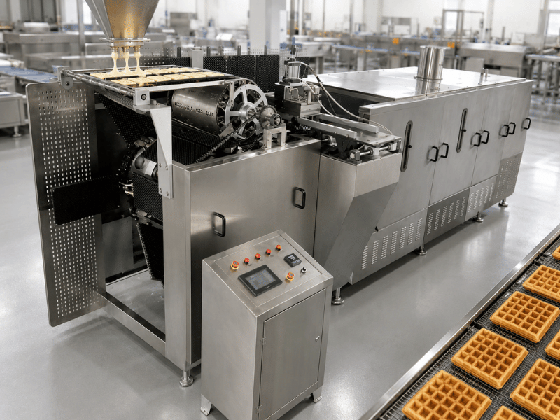 Waffle Line Processing Stages