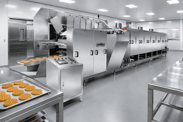 Waffle line assembly inspection and hygienic design