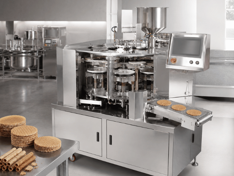 Alternative industrial baked snack processing equipment