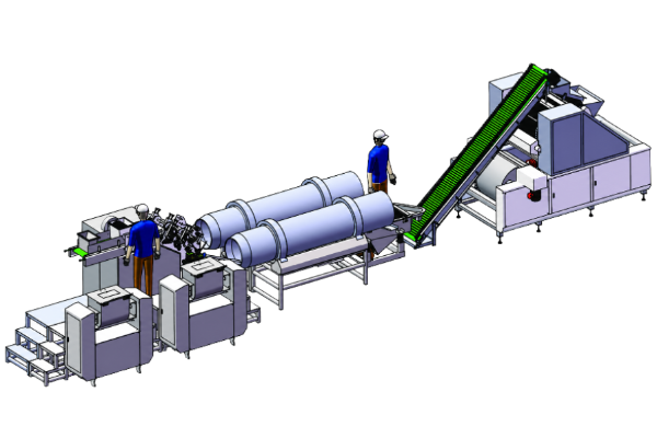YT-XMT800 mini bun line layout drawing