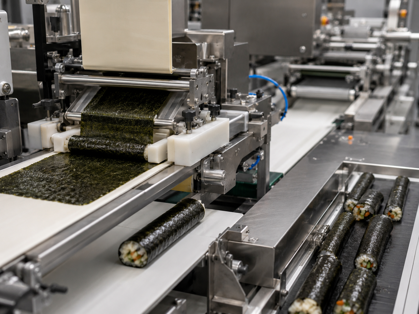Nori feed in line machine