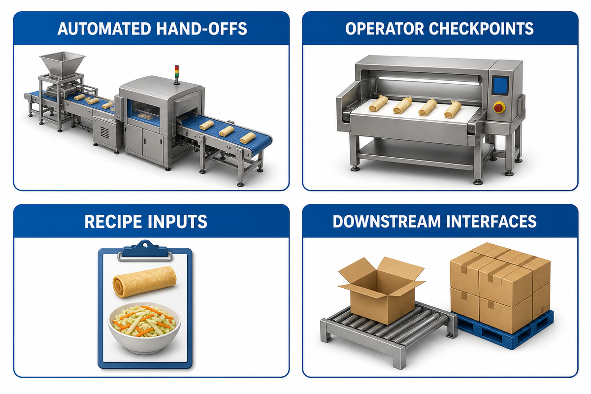 What an automatic egg roll machine actually automates — UD Company