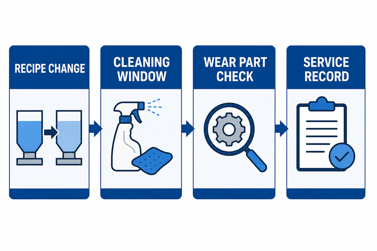 Changeover, sanitation and preventive maintenance — UD Company