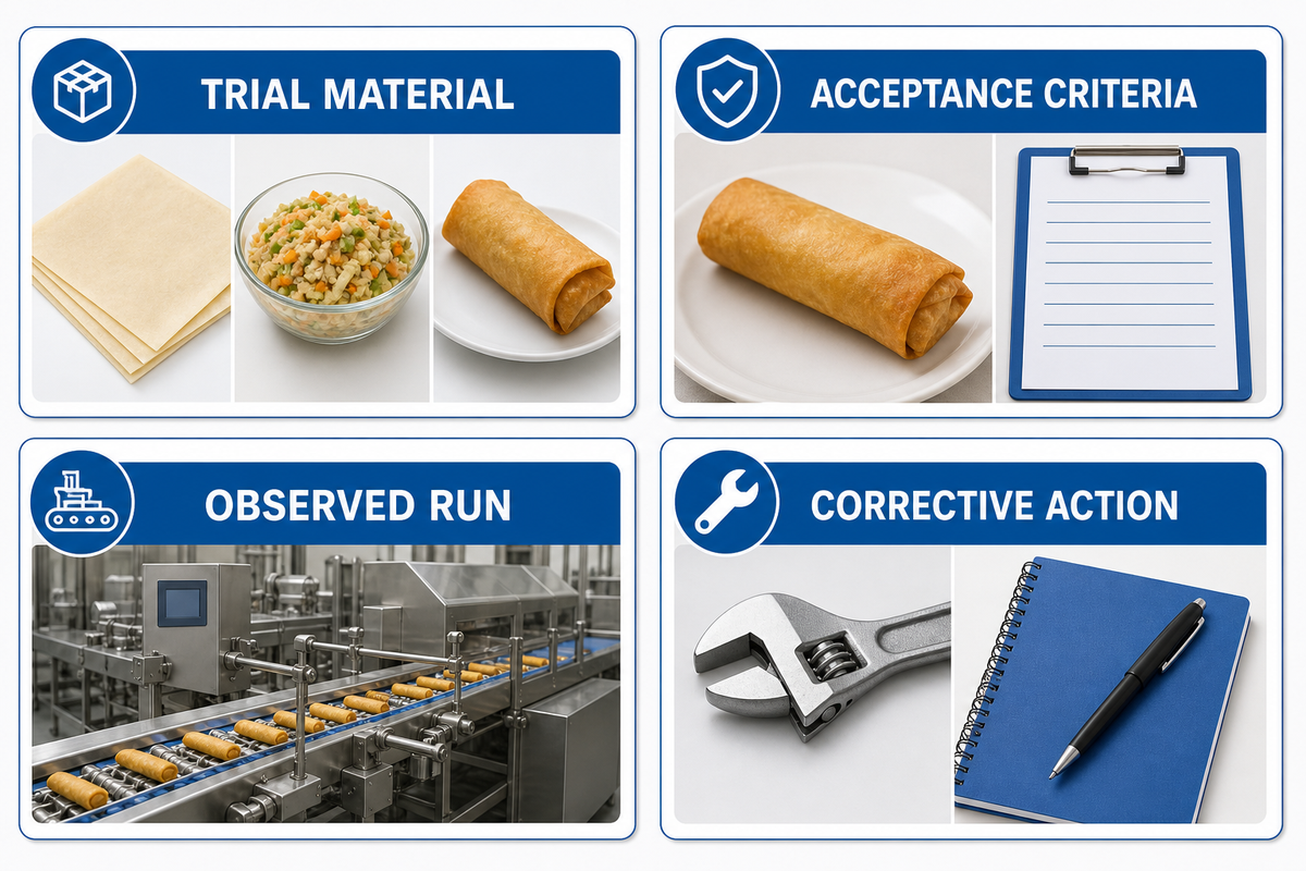 Supplier questions and factory-trial evidence — UD Company
