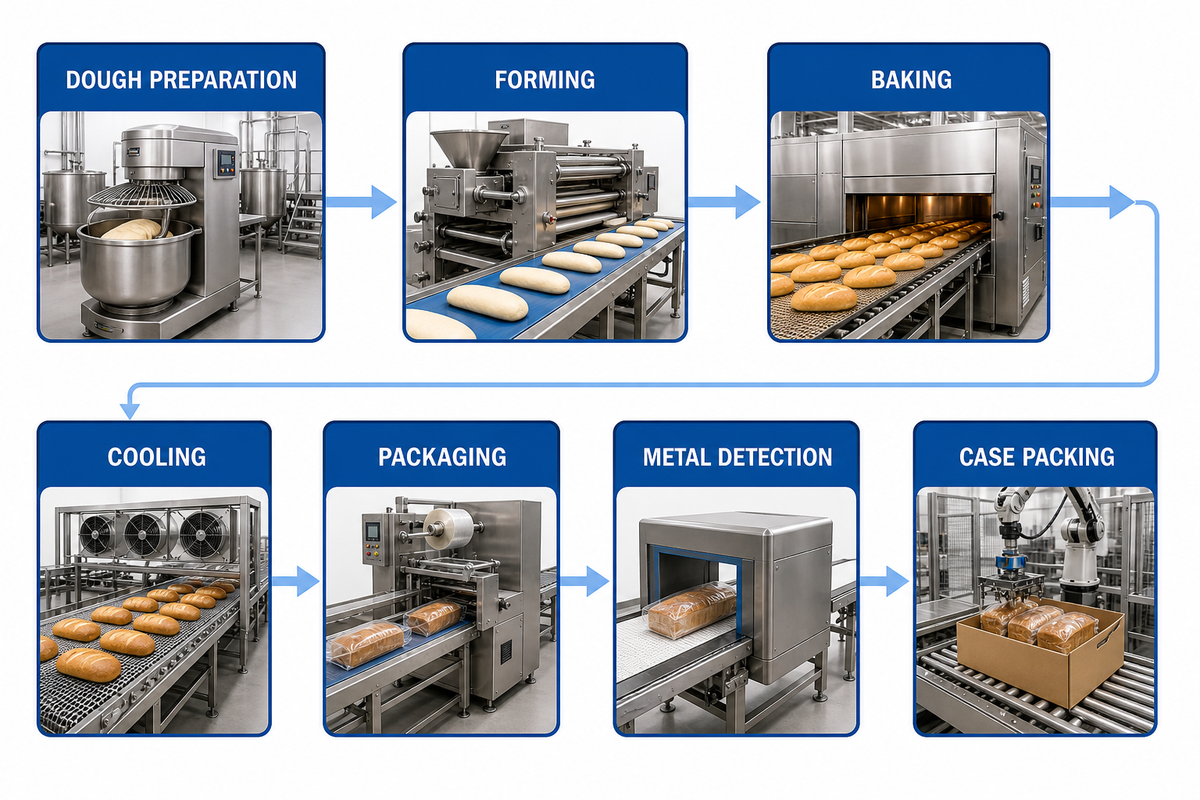 Map the dough-to-cooling manufacturing process — UDTECH (UD Company)
