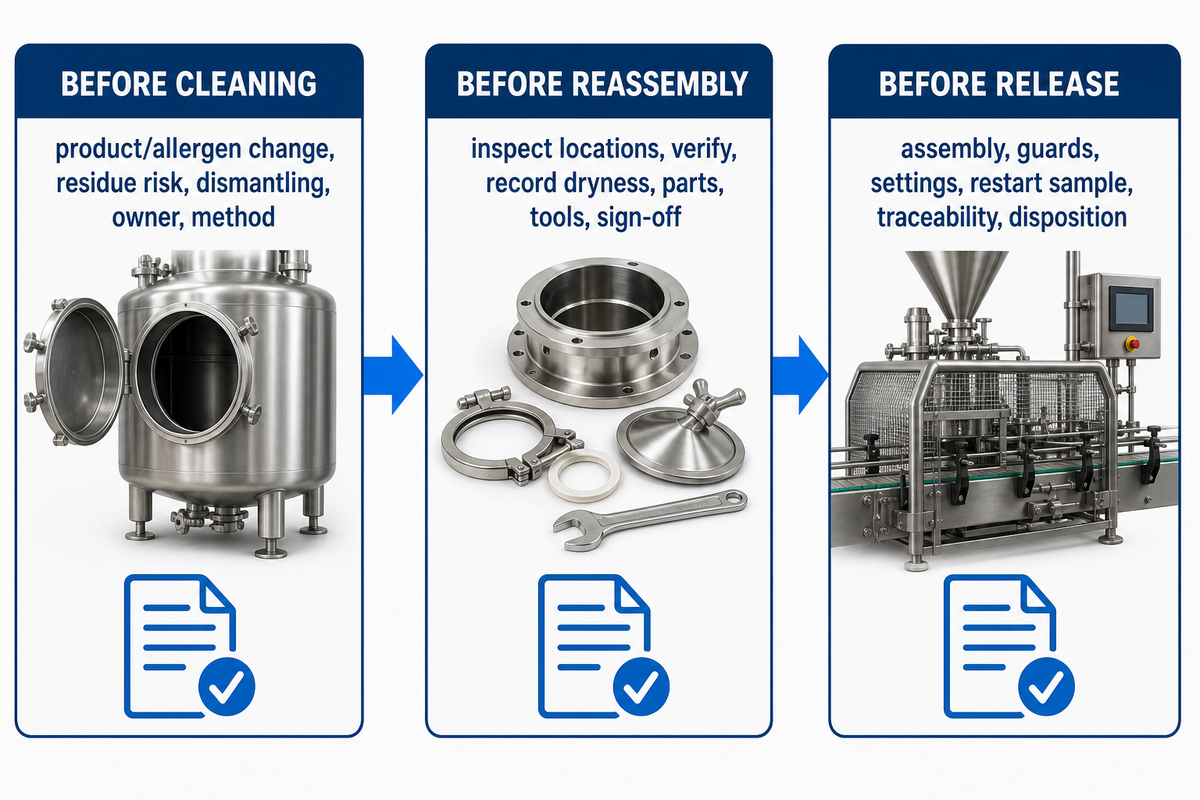 Design Cleaning and Changeover Evidence — UDTECH