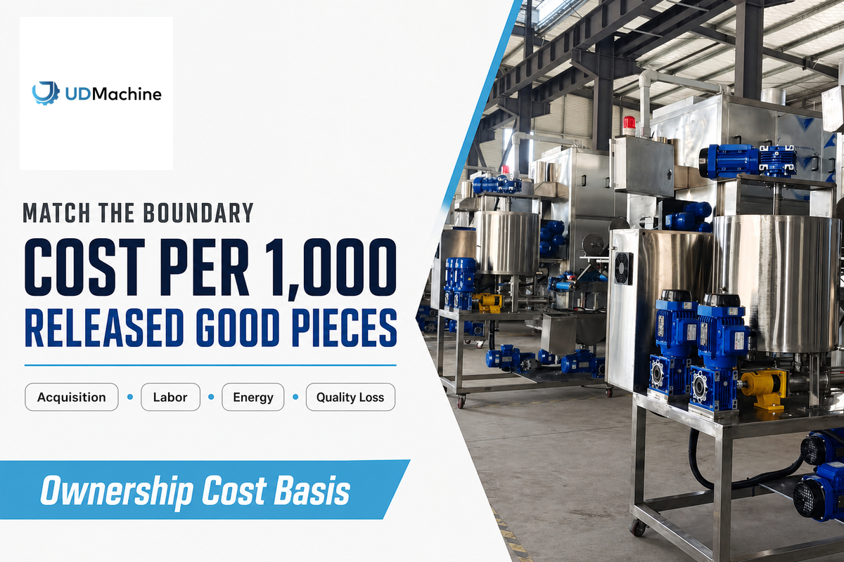 Compare Cost per 1,000 Released Good Pieces — udmachine.com