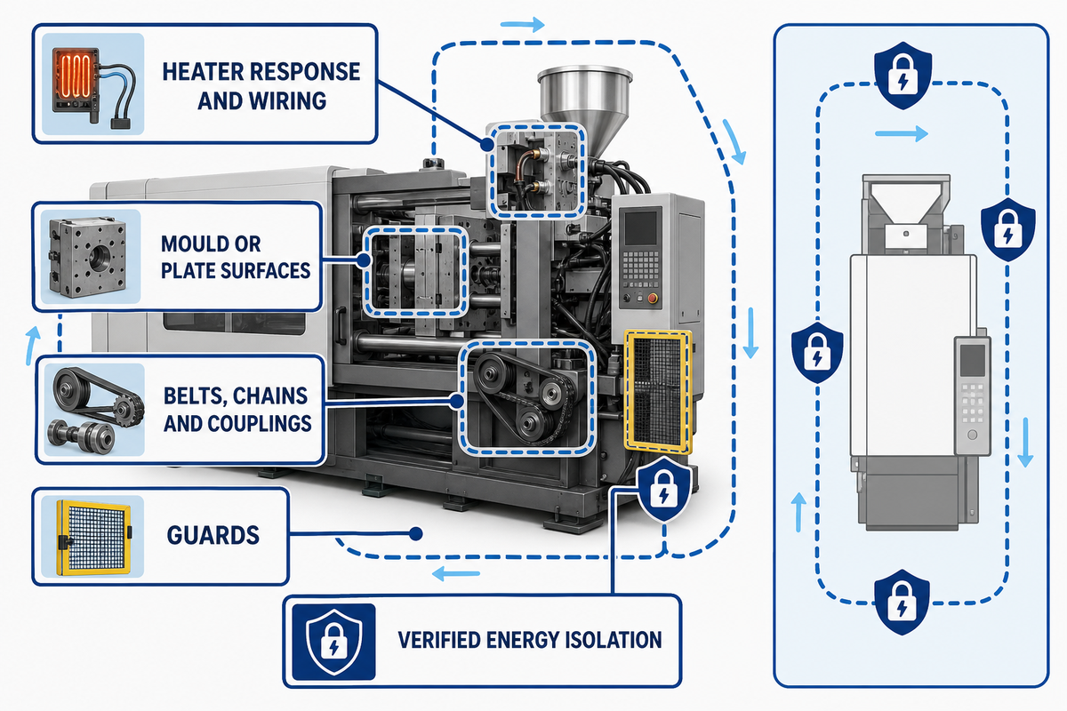 Weekly Inspection of Heating, Moulds, Drives and Guards — UDTECH