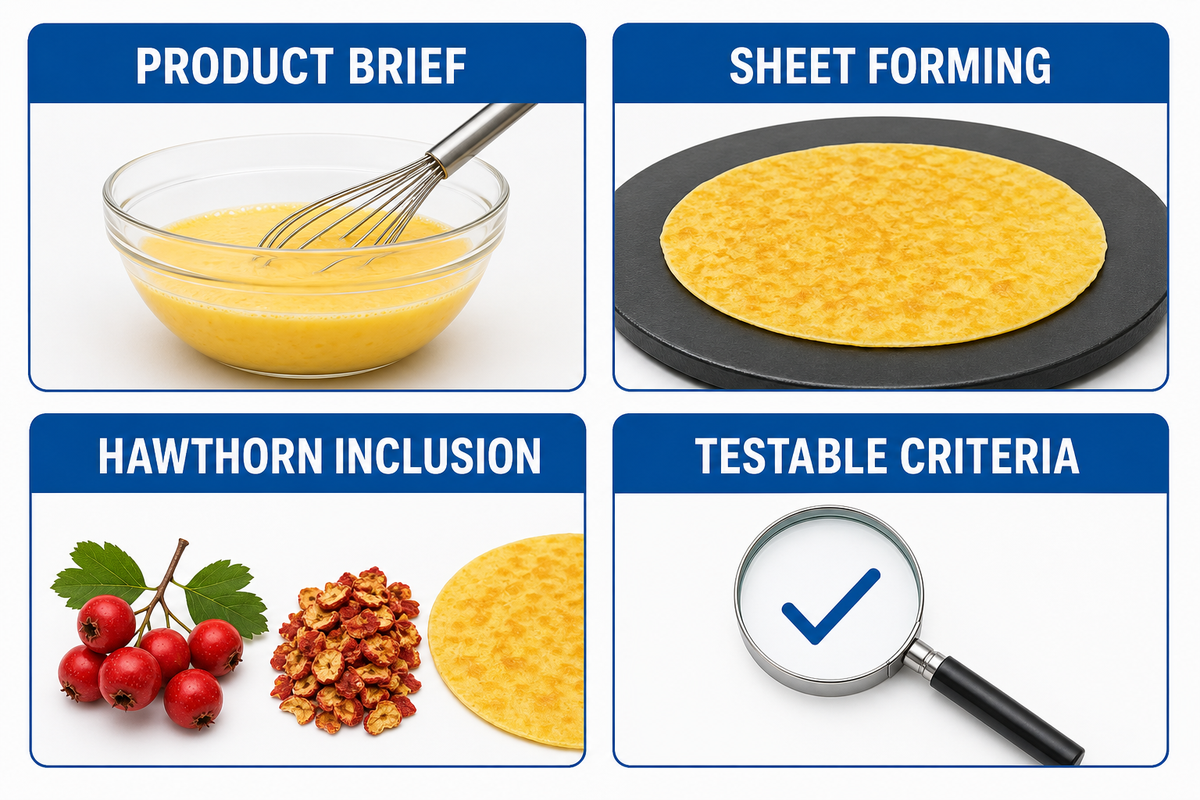 1. What does “Egg Sheet & Hawthorn Crisp Machine” mean? — UD Company