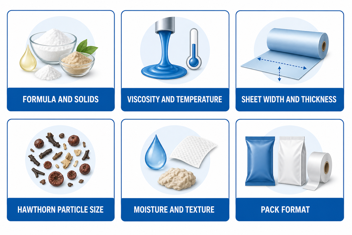 3. Product specification inputs that determine machine design — UD Company