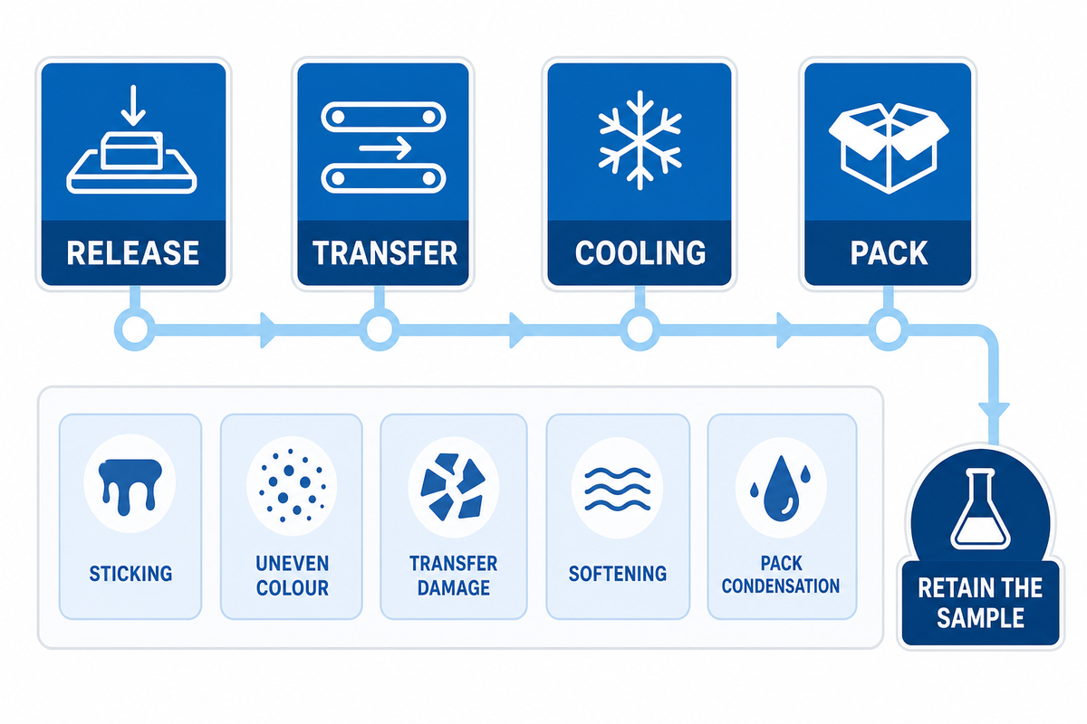 Plan release, cooling and the first-failing-station diagnosis — UDTTECH