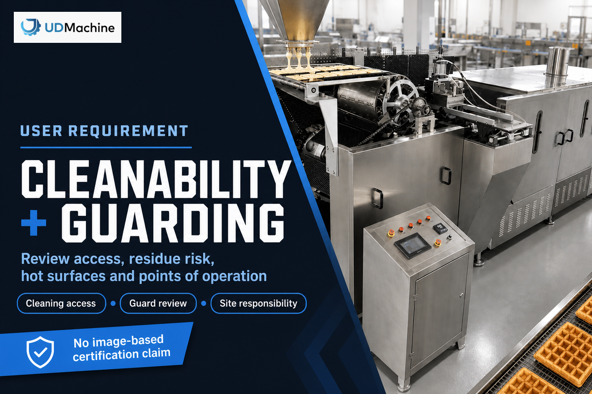 Make cleanability and guarding part of the user requirement — UDTTECH