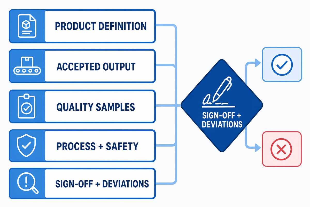Build a factory acceptance test around evidence — UDTTECH