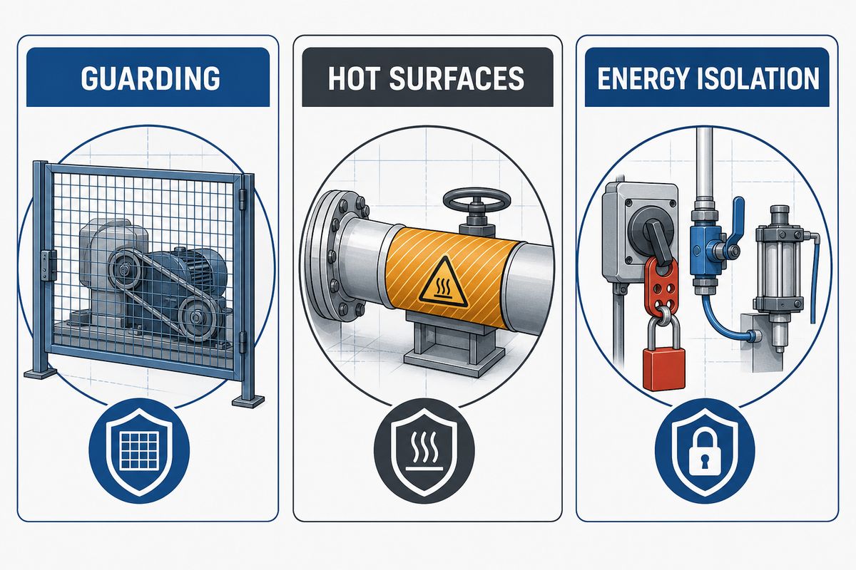 Review Guarding, Hot Surfaces, and Hazardous Energy — UDTECH