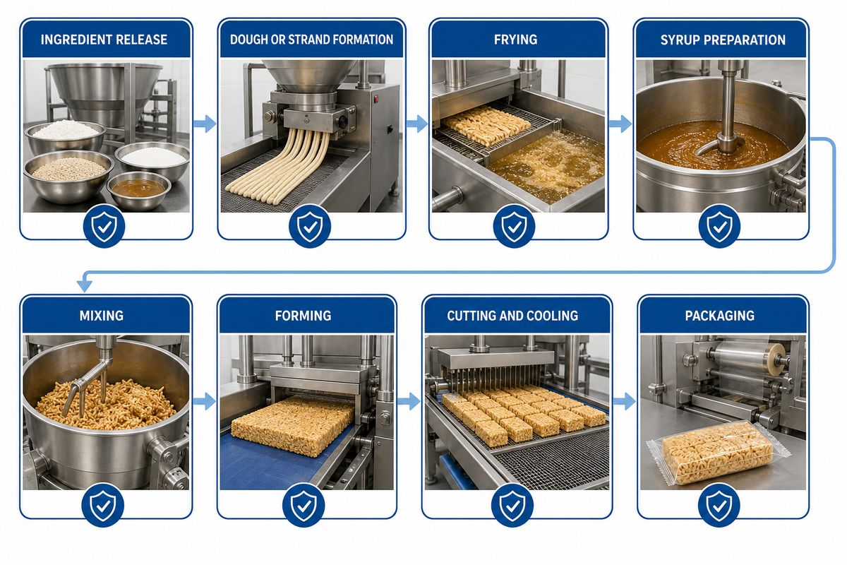 How Flour, Frying and Sugar Syrup Move the Sachima Route to Cut Product — UDTECH